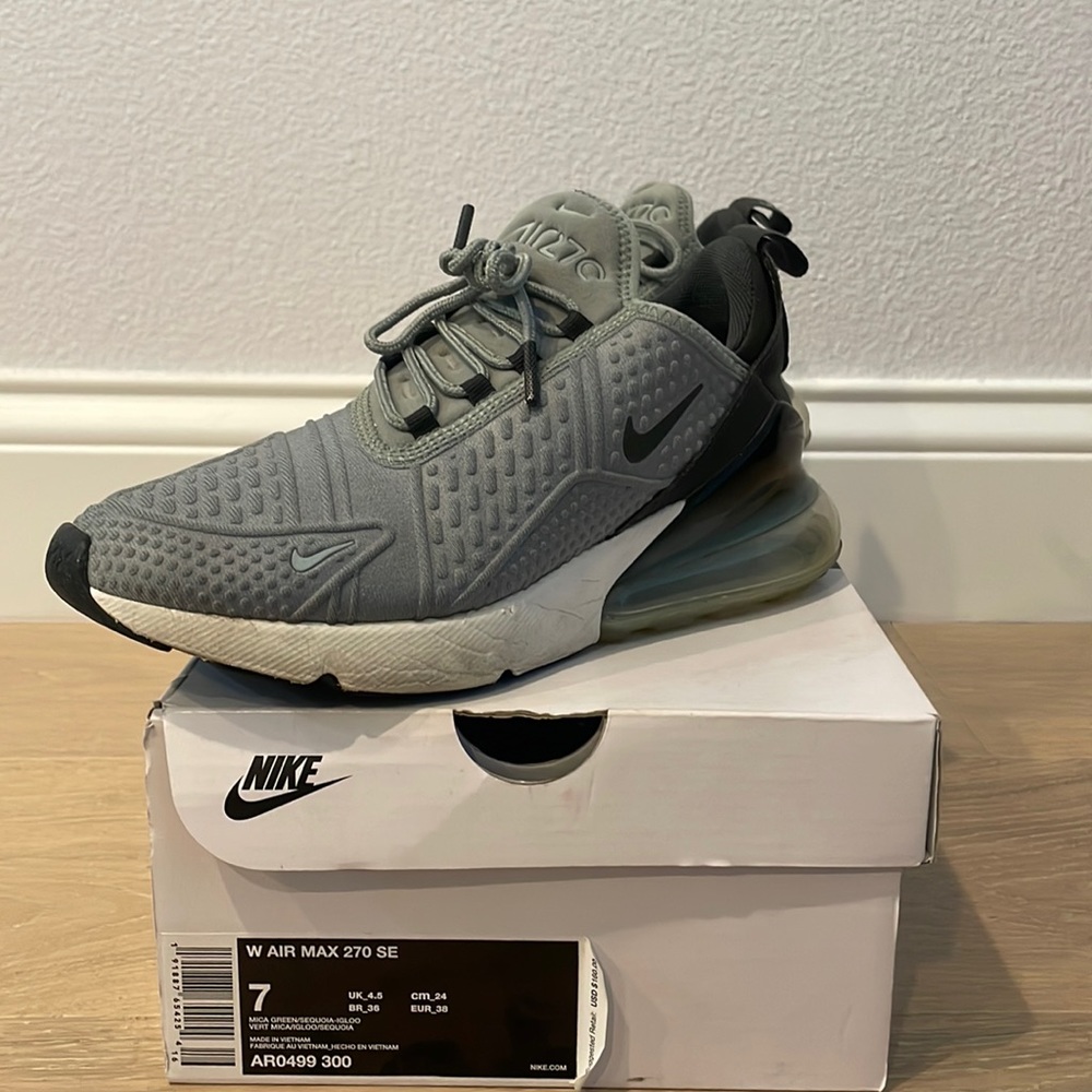 Nike Air Max 270 SE in Mica Green/Sequoia-Igloo, Size 7